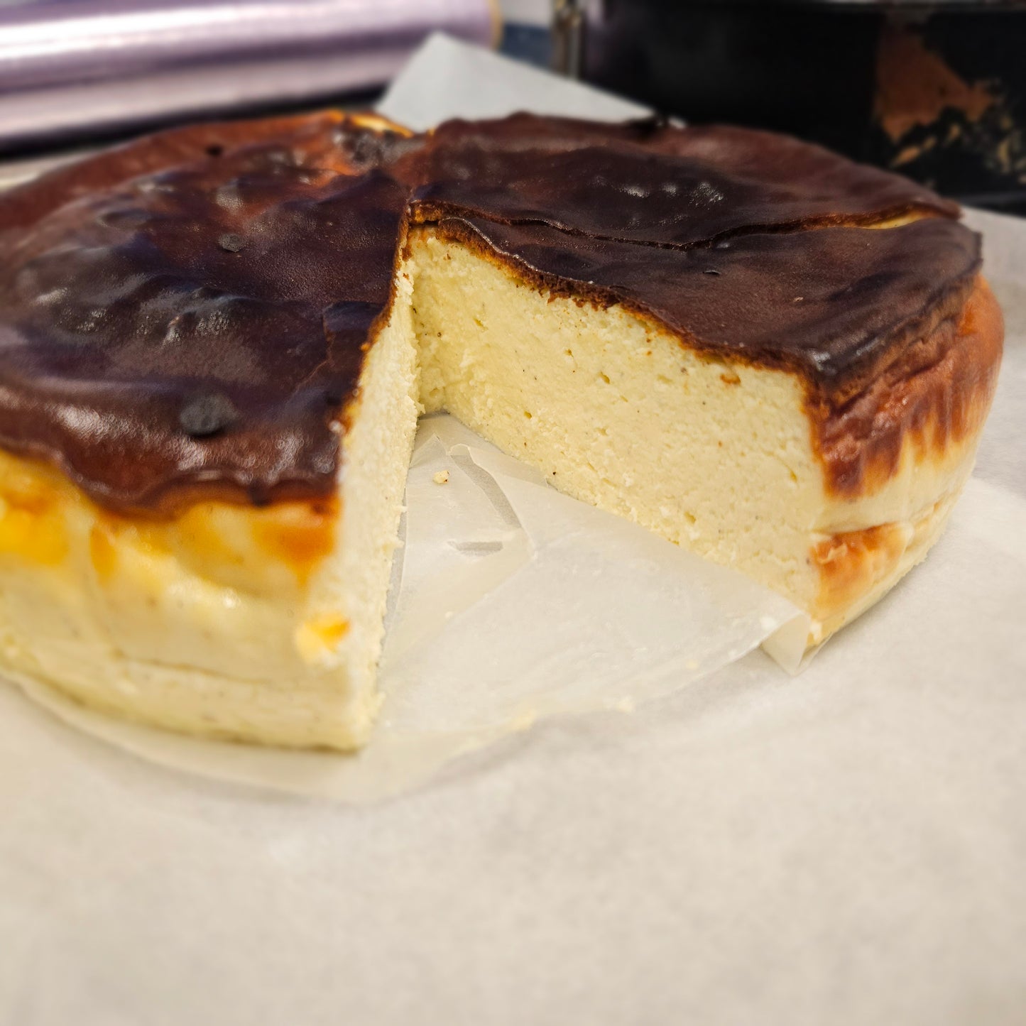 Basque Cheescake Slice