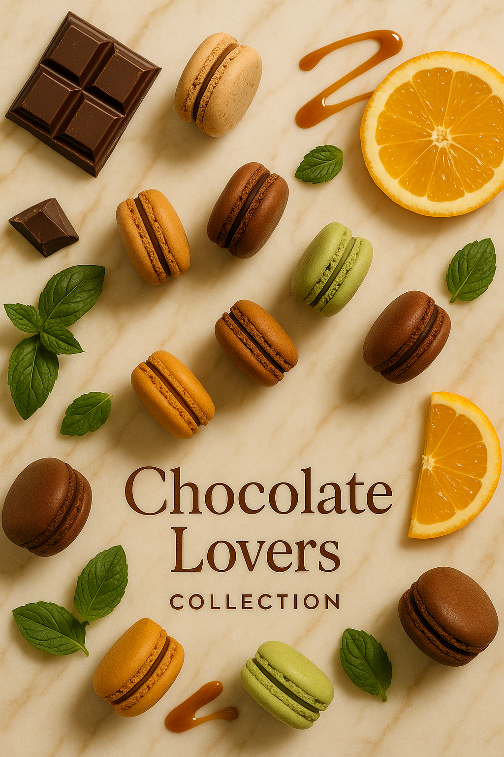 Postal Macarons Chocolate Lovers