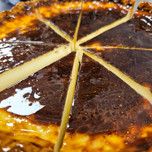 Vanilla or 54% Dark Chocolate flan